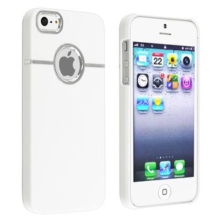 BasAcc White with Chrome Hole Rear Case for Apple iPhone 5/ 5S BasAcc Cases & Holders