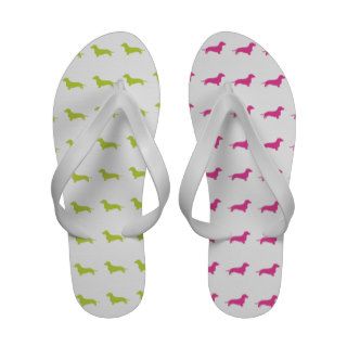 Lime & Pink Mix n Match Dachshund Sandals