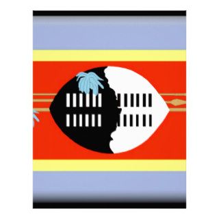 Swaziland Flag Letterhead Template