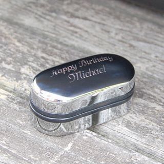 personalised oval cufflinks by highland angel