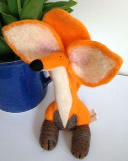 'fergus' needle felted fox collectible  by feltingforengland