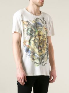 Balmain Lion And Snake Printed T shirt   Vitkac