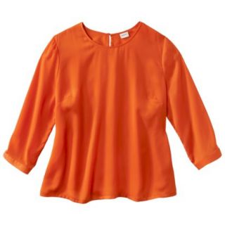 Merona® Womens Plus Size Blouse   Orange Flame
