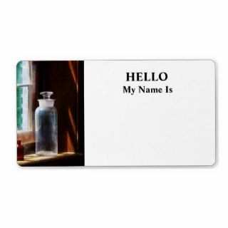 Reagent Bottle and Small Brown Bottle Custom Shipping Labels