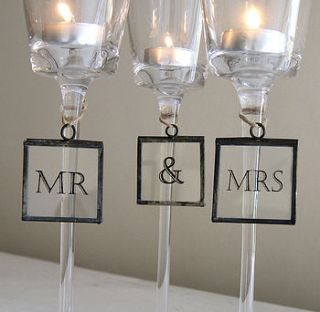 'mr & mrs' vintage style signs by red lilly