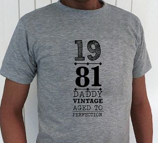 personalised men's vintage age t shirt by tilliemint loves