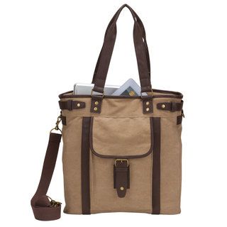 American Casual Collection Canvas Computer/ Tablet Shoulder Tote Bag Overland Laptop Cases