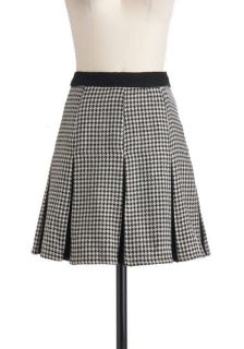 Houndstooth Be Told Skirt  Mod Retro Vintage Skirts