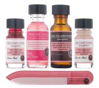 Perfect Formula Pink Gel Coat & Gel Coat Color 5pc Strong Nail Collection —