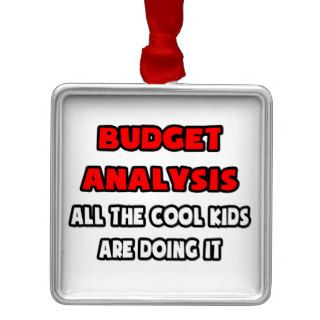 Funny Budget Analyst Shirts Christmas Ornament