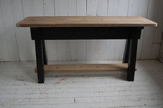 reclaimed pine work bench by eastburn country furniture