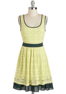 Lock and Key Lime Dress  Mod Retro Vintage Dresses