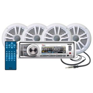 Boss MCK752WB.64 AM/FM/ CD Marine Receiver Package With Bluetooth Capability 768254