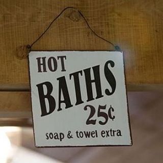 hot baths sign by penelopetom direct ltd