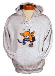Minnesota Fighting Saints Lace Up Hooded Sweatshirt   Small  Sports Fan Sweatshirts  Clothing
