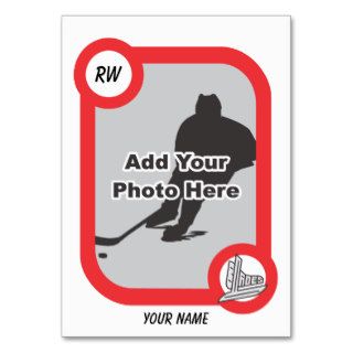 Retro Hockey Card Business Card Templates
