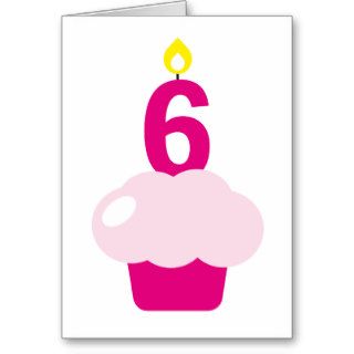 Cute Cupcake with Birthday Candle Cards