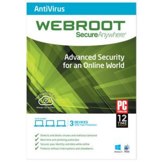 Webroot SecureAnywhere AntiVirus 2014 – Three De
