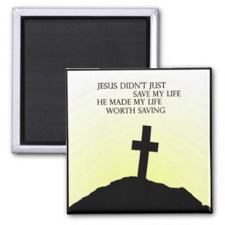 Jesus Saved my Life Magnet