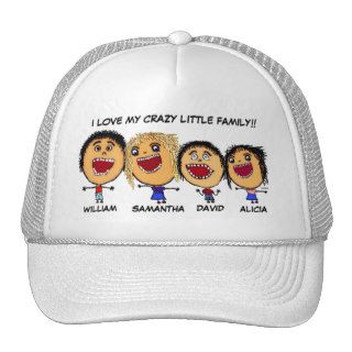Love My Crazy Family Cartoon Hat
