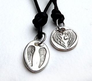 silver guardian angel pendant by claire gerrard designs