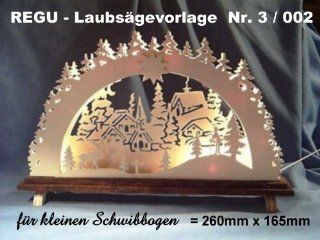 REGU Laubsgevorlage Schwibbogen 3/002 Küche & Haushalt