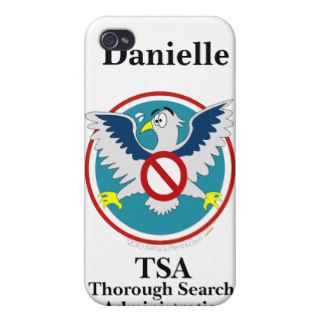 Eagle TSA Funny Cartoon (Touch My Junk) iPhone 4 Cover