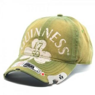 Guinness Irish   Green Clover Bottle Opener Adj Irish Baseball Hat Cap Clothing