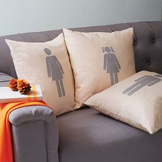 personalised family member cushion by a piece of ltd