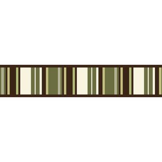 Sweet JoJo Designs Green and Brown Ethan Modern Wall Border Sweet Jojo Designs Wall Decor