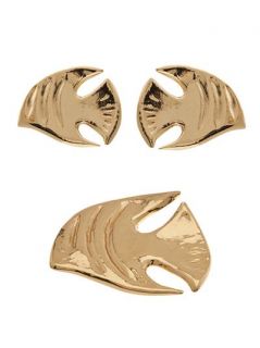 Yves Saint Laurent Vintage Poisson Earring & Brooch Set   Amarcord Vintage Fashion