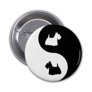 Scottish Terrier Yin Yang Pin