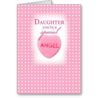 3547 Daughter Valentine Angel Greeting Cards