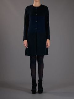 Allude Contrast Panel Coat