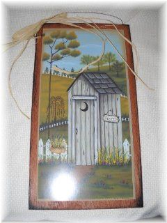 Shop His and Hers Outhouses Wooden Bathroom Sign Set Country Bath Decor at the  Home Dcor Store