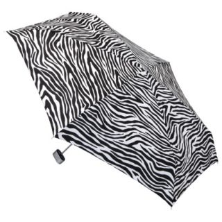 totes Manual Purse Umbrella with Case   Zebra St