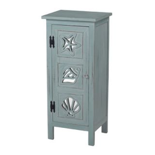 Sterling Industries Normandy Shore Mirrored Seashell Cabinet