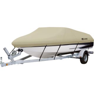 Classic Accessories DryGuard Extreme-Duty Waterproof Boat Cover — Fits 16ft.–18 1/2ft. Fish, Ski and Pro-Style Bass Boats (Beam Width up to 98in.), Model# 20-085-102401-00  Boat Covers