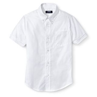 French Toast Boys School Uniform Short Sleeve Oxford Shirt   White 10