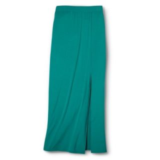 Mossimo Supply Co. Juniors Maxi Skirt with Slit   Biscayne Turquoise XXL(19)