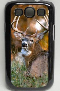 Whitetail Buck Deer Hunting Black Plastic Case for Samsung Galaxy S III Cell Phones & Accessories