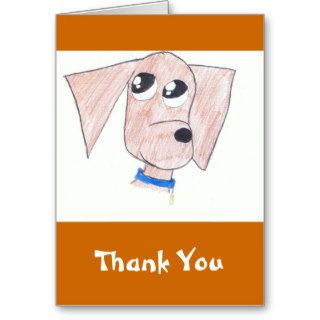 Cool Puppy Thank You Note Card