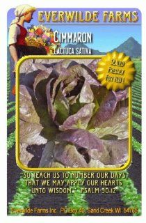 Everwilde Farms   1 Oz Cimmaron Lettuce Seeds   Bulk Seed Packet  Vegetable Plants  Patio, Lawn & Garden