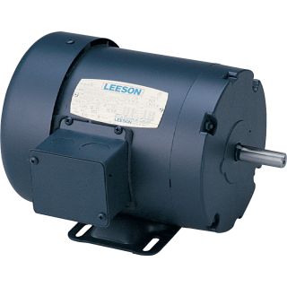Leeson 3-Phase Industrial Motor — 3 HP, 1725 RPM, Model# 131463  Electric Motors