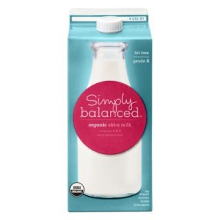 Simply Balanced™ Organic Fat Free Skim Milk .5 gal