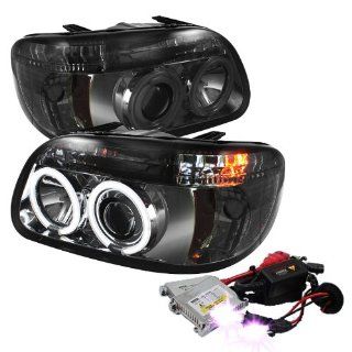 High Performance Xenon HID Ford Explorer 1PC ( Non Sport and Sport Trac Model ) CCFL Halo Projector Headlights with Premium Ballast   Smoke with 12000K Violet HID Automotive