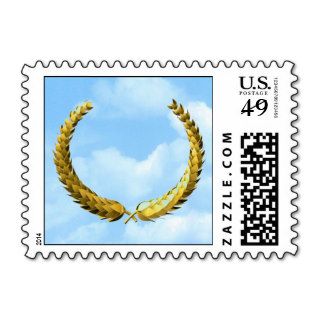 Gold Laurel Wreath1 Postage Stamps