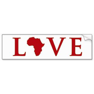 Love Africa Bumper Sticker