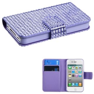 BasAcc Purple Book style MyJacket Wallet Case for Apple iPhone 4/ 4S BasAcc Cases & Holders