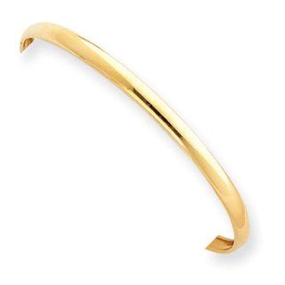 14k Yellow Gold 3mm Plain Flexible Baby Bangle. Comes in a lovely Gift Box Jewelry